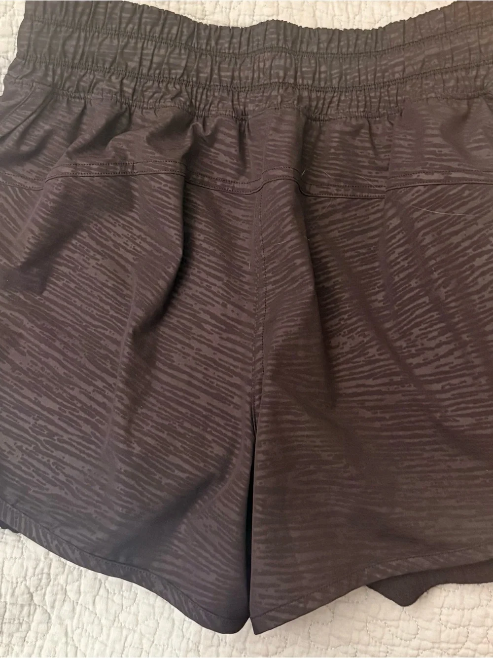 lululemon athletica Black Layered Athletic Shorts with Logo